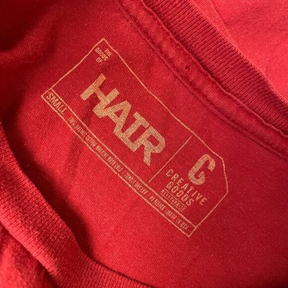 Creative Goods HAIR Tshirt Red Small - Picture 2 of 3